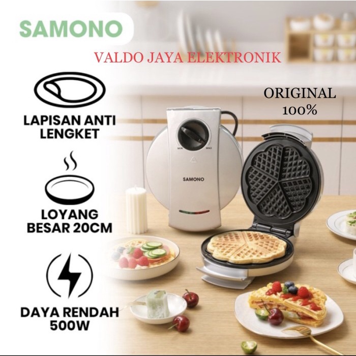 

✅Ready Samono Waffle Maker Sw-Wms500 Pembuat Wafer Elektrik Swwms500 Berkualitas
