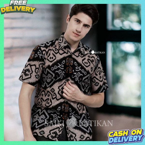 Pakaian Casual Kemeja Batik Jemeja Natik Batik Hem Kaos Kemja Formal Batik Pria Pakaian Keneja Cowok