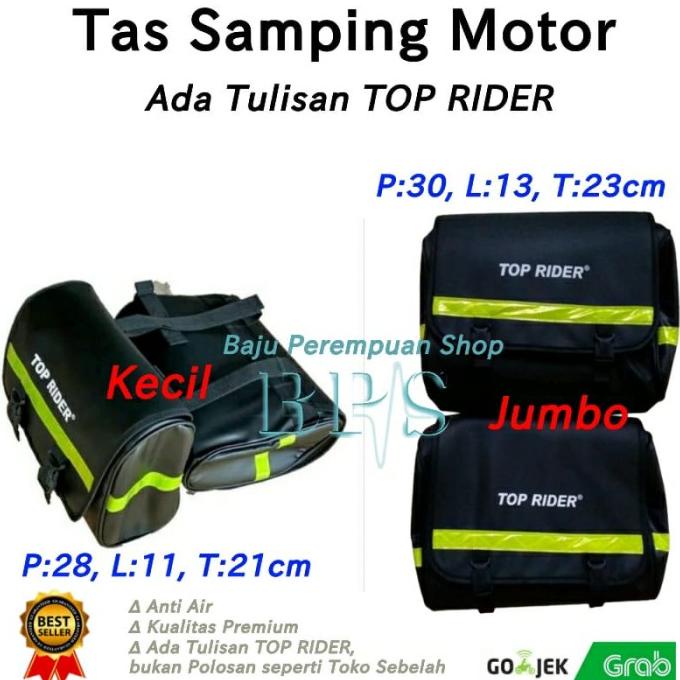 Top Rider Sidebag/Tas Bagasi Samping Motor/Tas Bagasi Motor Kiri Kanan