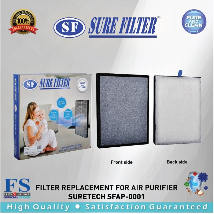 SURETECH Air Purifier Replacement - 3in1 Filter Replacement
