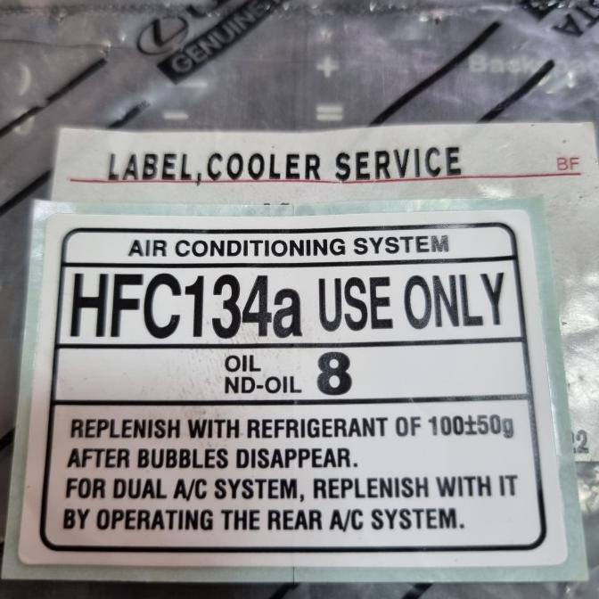 

best seller] Stiker Label HFC134a