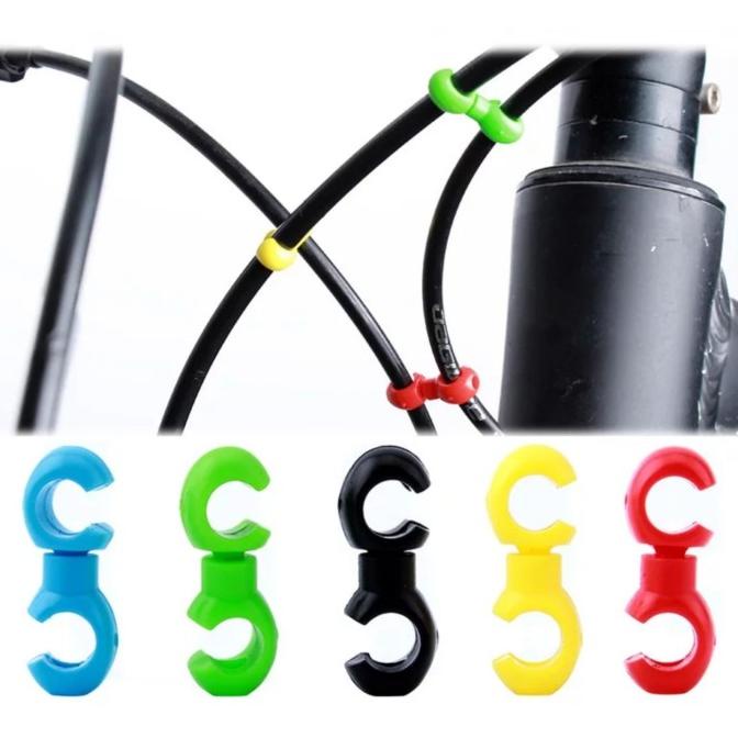 

] Klip S Penjepit Kabel Rem Sepeda Clip Jepitan Pengikat Rotating Hook