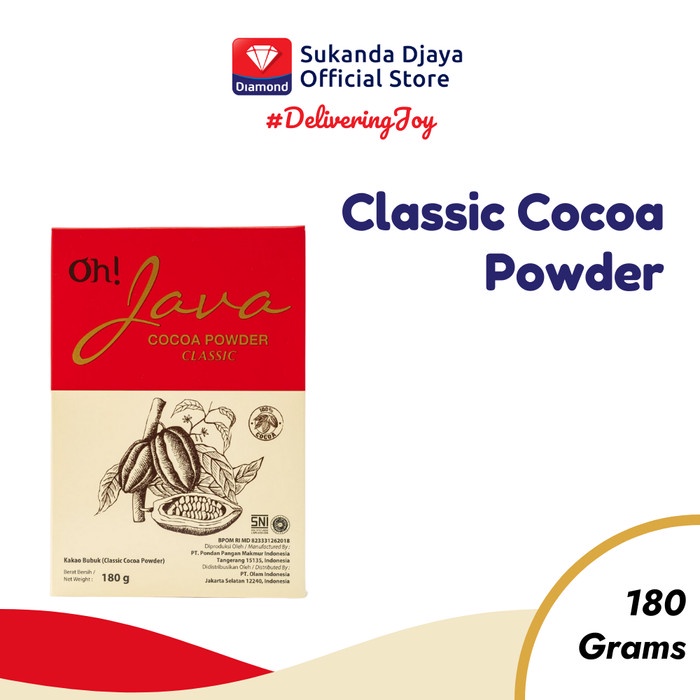 

Oh! Java Bubuk Coklat Cocoa Powder Classic 180 Gr