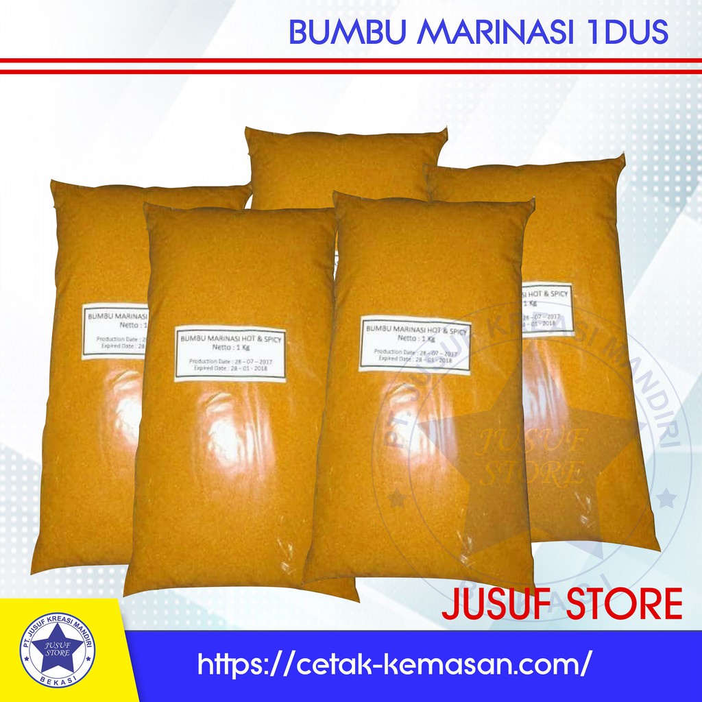 

Marinasi Hot Spicy 10Kg Paket Gojek & Grab