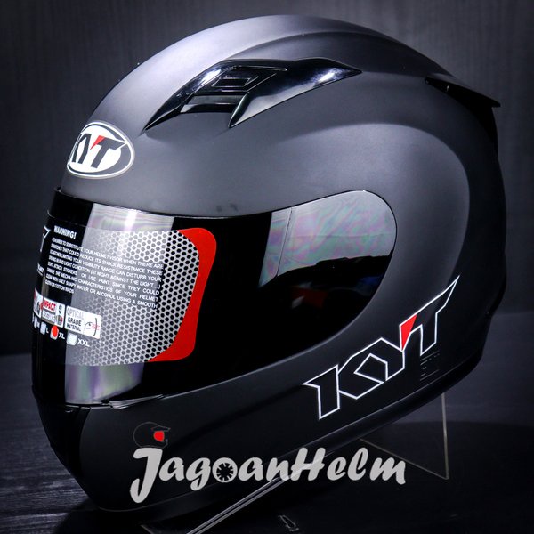 Kyt Helm R10 Solid Black Doff