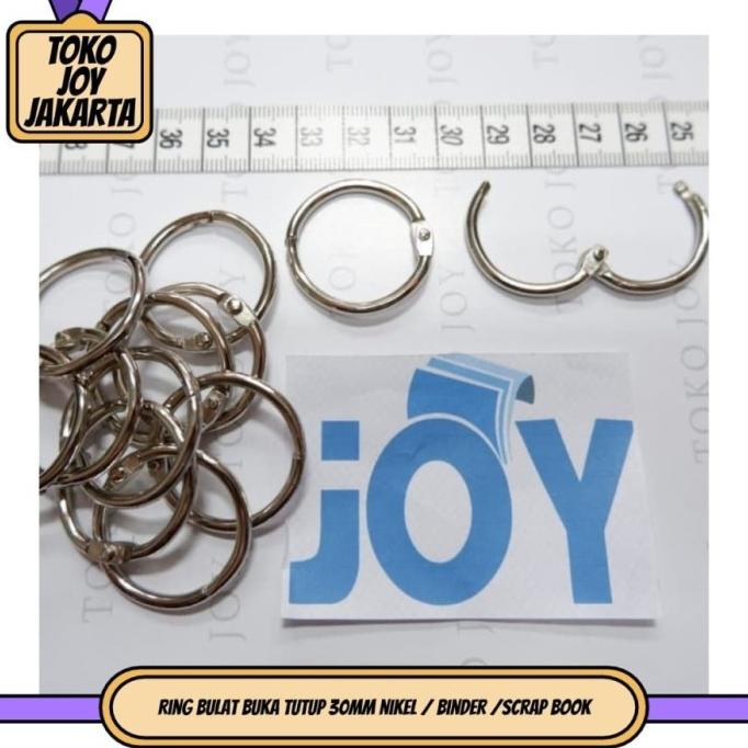 

100Pcs Ring Binder 30Mm Ring Buka Tutup Mekanik 3Cm