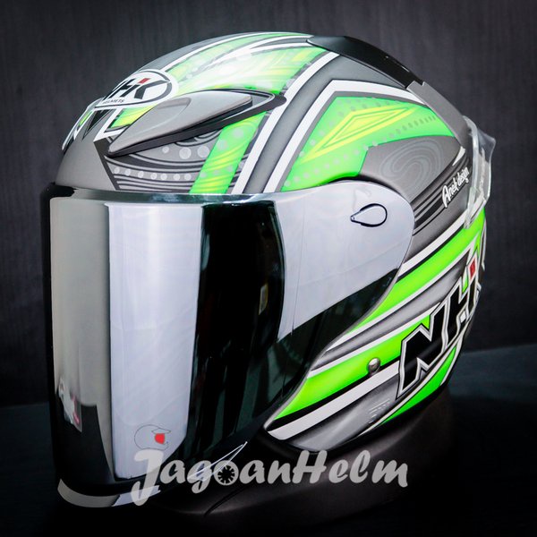 Nhk Helm R6 Remy -Grey Doff - R-6 Half Face R 6