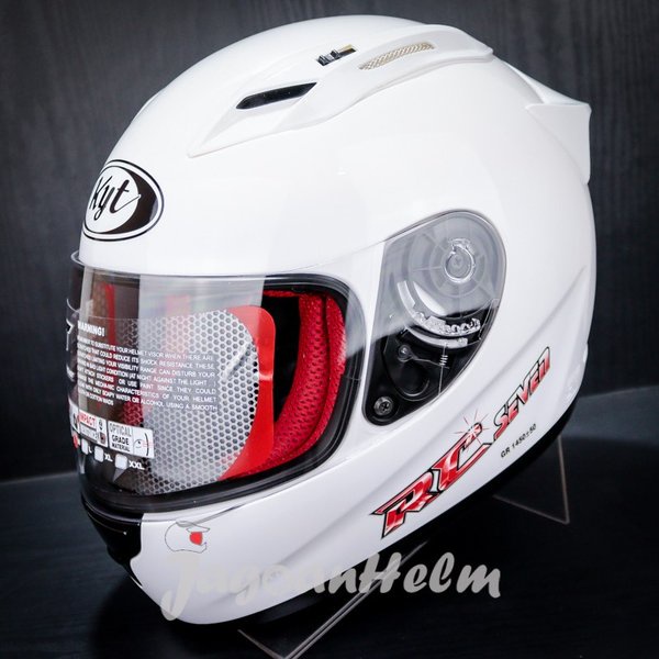 Kyt Helm Rc Seven - Solid White - Rc-Seven