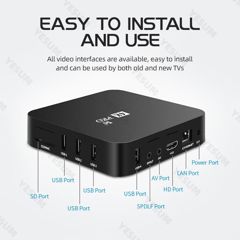 Murah 2023 Latest Android Box 6K TV Box 16gb Ram 256gb Rom TV BOX 2.4G Wifi Smart Tv Box Unlock Tv B