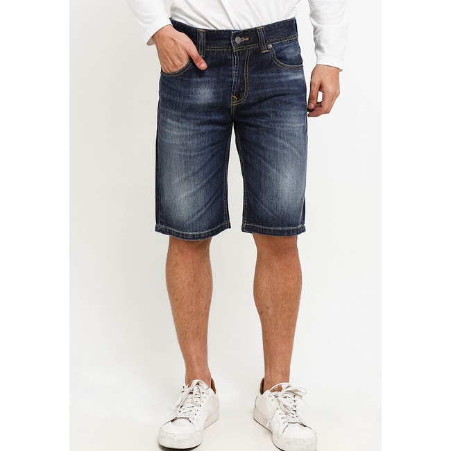 Celana Jeans Lois Original Pria Levis Regular fit Asli Kekinian Fashion Shorts Denim Pants CFD031C Lelaki Edgy