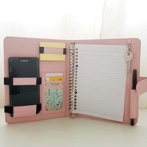 

Binder Polos Antimainstream Ukuran A5 20Ring Eksklusif Warna Pink Muda