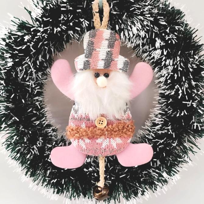 

Best Sales Gantungan Boneka Pink Santa Snowman Lonceng Kado Natal Unik Plush Toy Terbaik