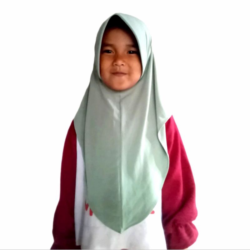 hijab instan anak jilbab oval/hijab pinguin jersy kids