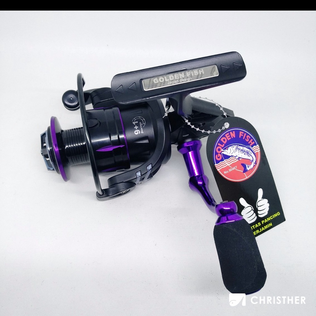 SPECIAL POWER HANDLE Reel Pancing GOLDENFISH Black Kingkong Power Handle 2000 3000