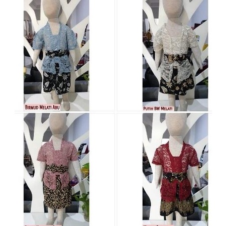 Terjangkau Kebaya Anak Perempuan 0-5Th/Kebaya Kutubaru Kid/Kebaya Bali Anak Kekinian/Kostum Kartini 