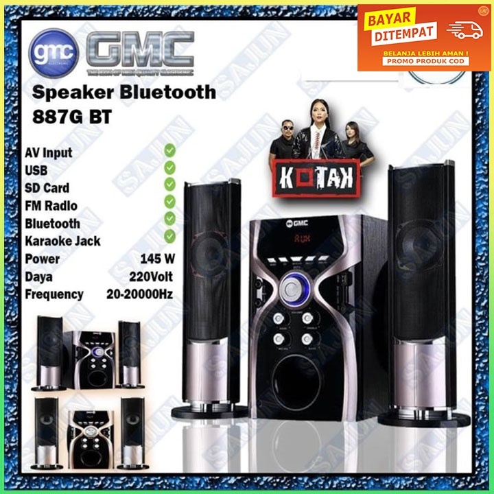 Speaker Gmc 887G Speaker Aktif Bluetooth Speker Aktif Besar Extra Bass New