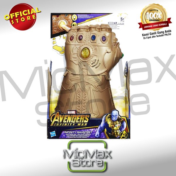 Marvel Avengers Infinity War Gauntlet Sarung Tangan Tinju Thanos Original Asli Ready