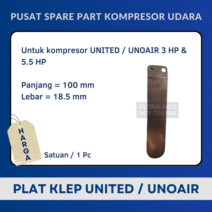 FREE ONGKIR PLAT KLEP BESAR / VALVE PLATE KOMPRESOR ANGIN UNITED UNOAIR 3 & 5.5 HP FREE ONGKIR