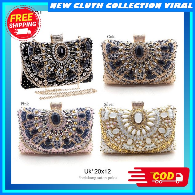 Cluth Wanita Kondangan Clut Cewe Resepsi Terbaru Elejant Dompet Anak Remaja Perempuan Tas Kecil Wnta