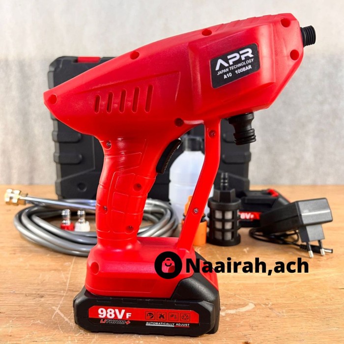 Mesin Cuci Mobil Portable Jet Cleaner Cordless Water Spray Gun Steam