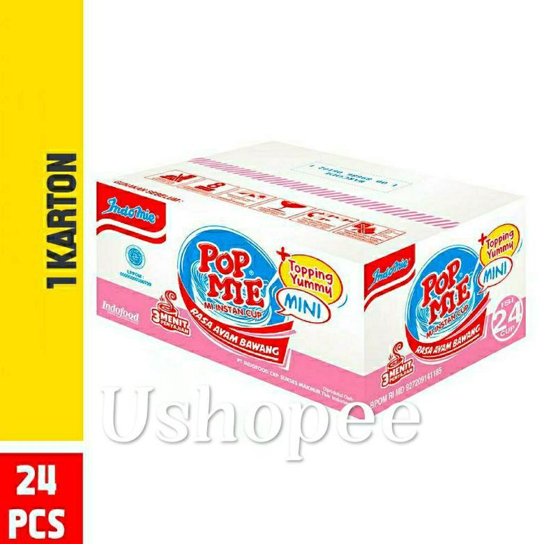 

Media Pop mie mini ayam bawang/soto/baso 1dus isi 24 cup MD003