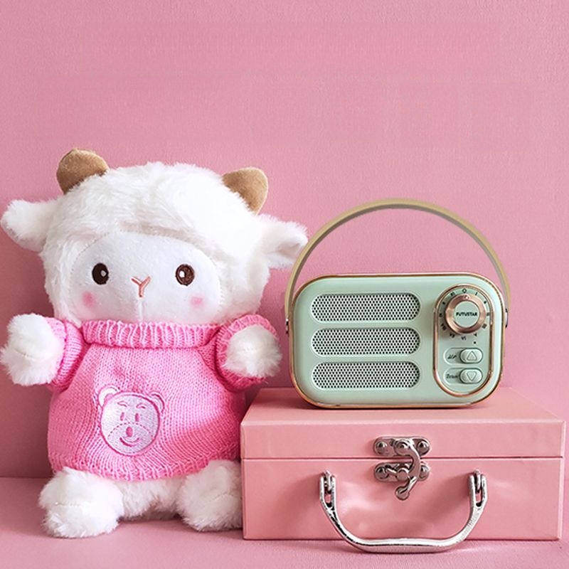 Speaker Bluetooth Mini Retro, Pengeras Suara Bluetooth Nirkabel