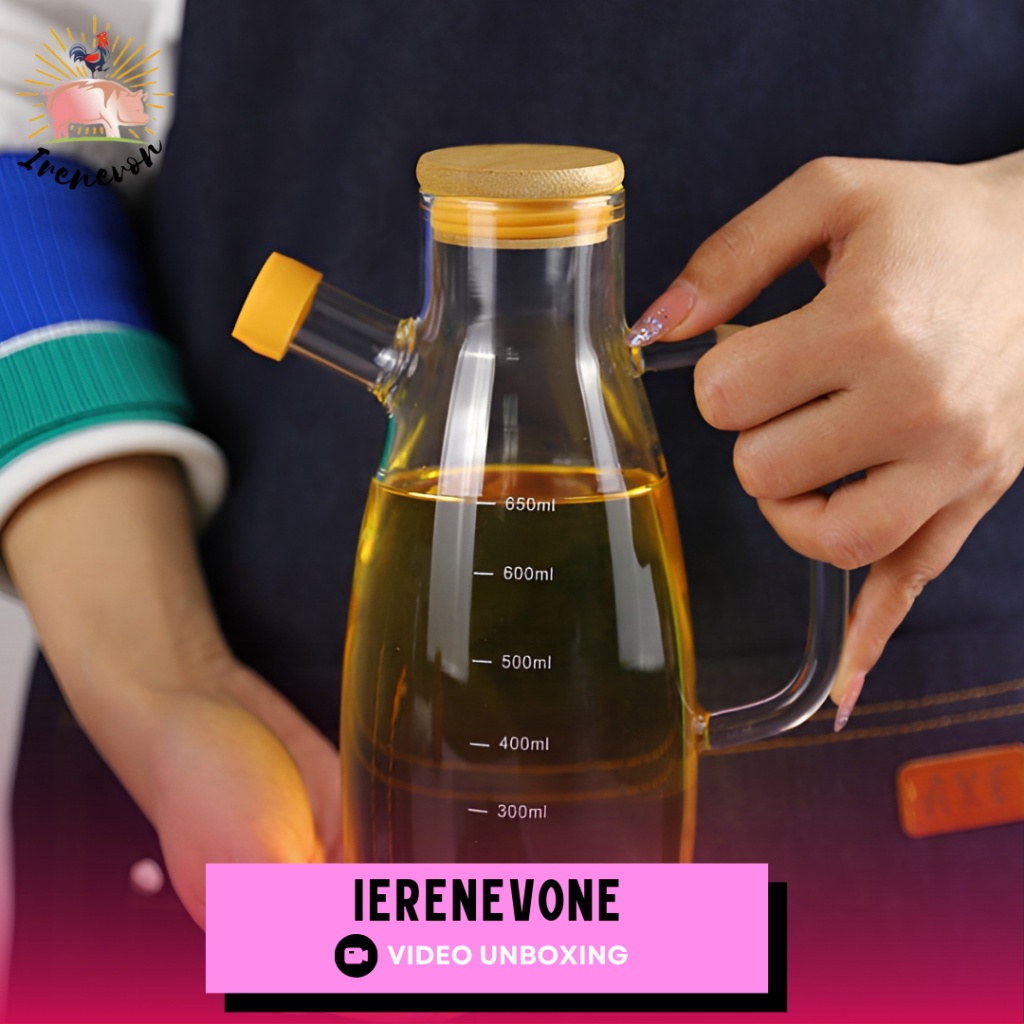 Botol Nyak Oil Bottle Botol Kaca Nyak Tempat Nyak Kecap 650Ml - 1000Ml