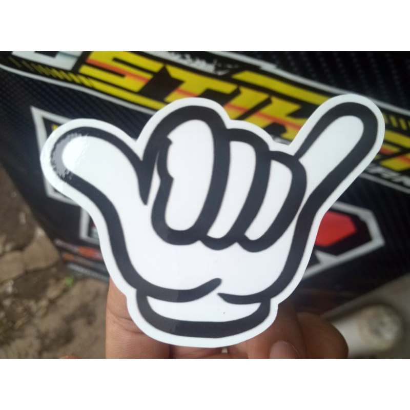 Stiker Tangan Oleng Singgang