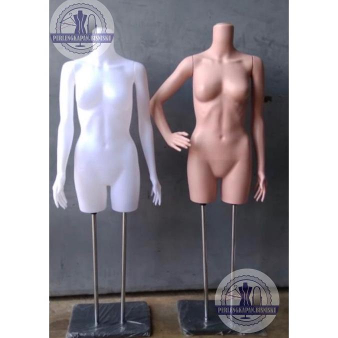MANEKIN PATUNG BAJU WANITA PLASTIK HALFBODY SETENGAH BADAN Diskon Besar