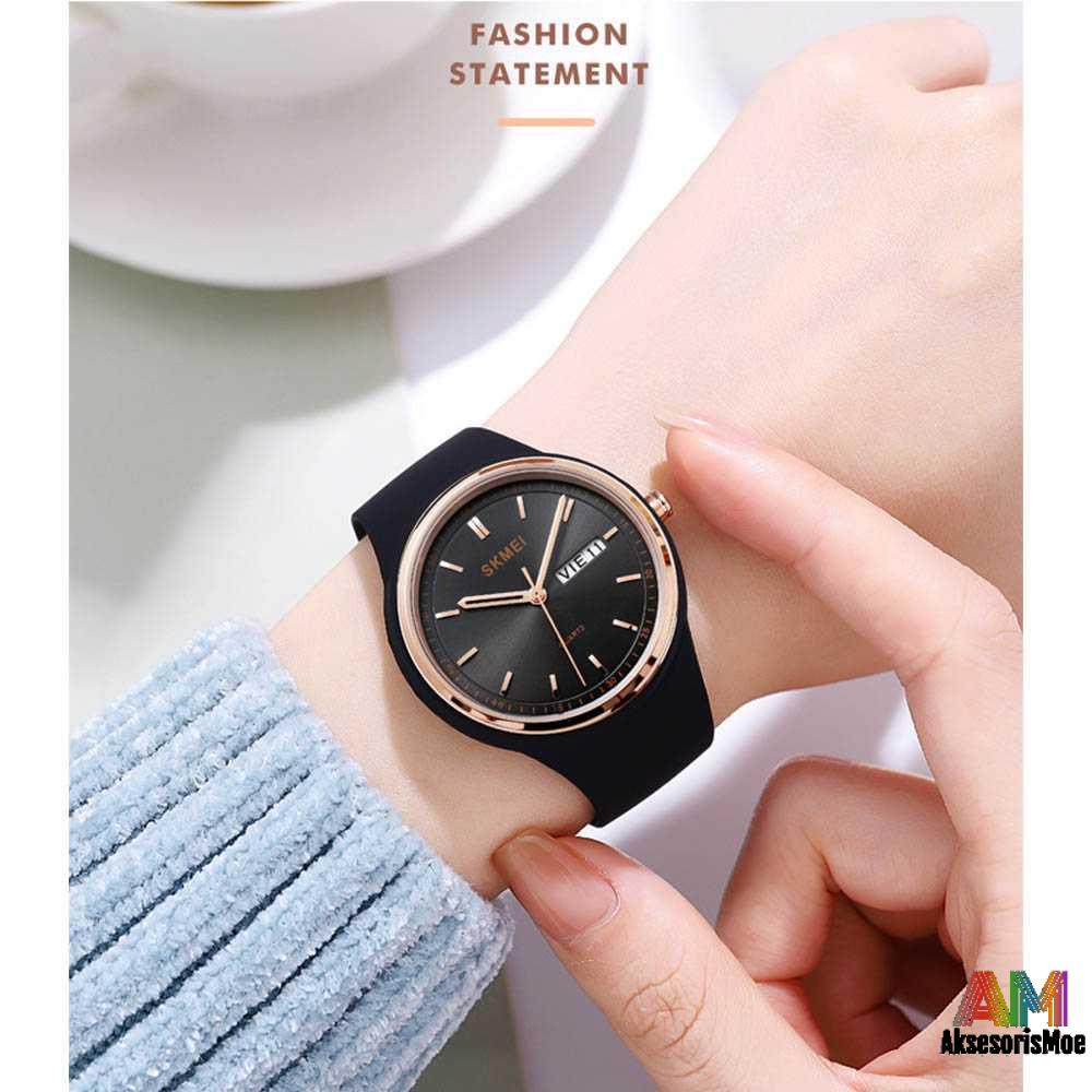 Jam Tangan Analog Wanita Quartz Watch Waterproof 30M SK 2057 Original Anti Air Murah | AKSESORISMOE