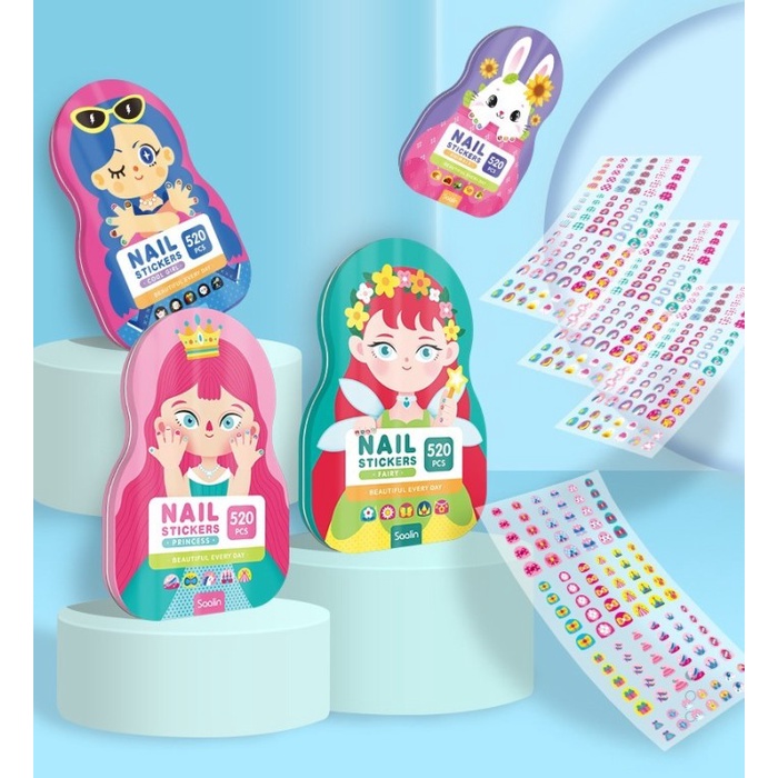 

Saalin Nail Sticker kids beauty mainan kuku palsu tempel stiker anak