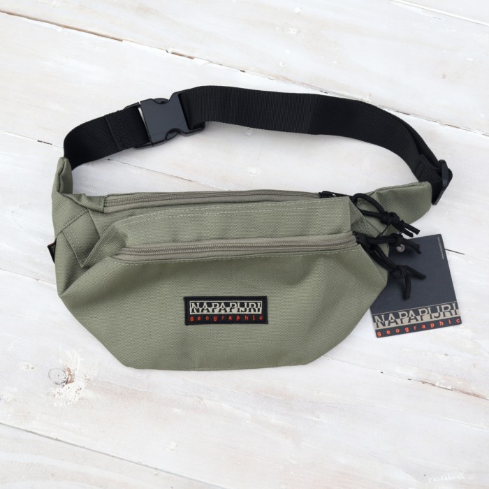 (Ready) Siap Kirim Napapijri Hatch Waist Bag Light Green Original