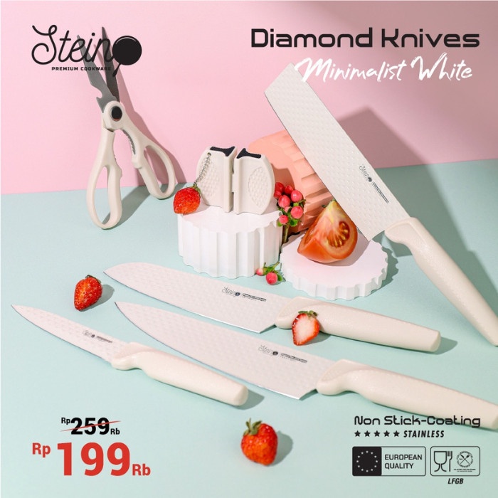 Staincookware Pisau Dapur Set Stein Stain Cookware Piso Stencookware