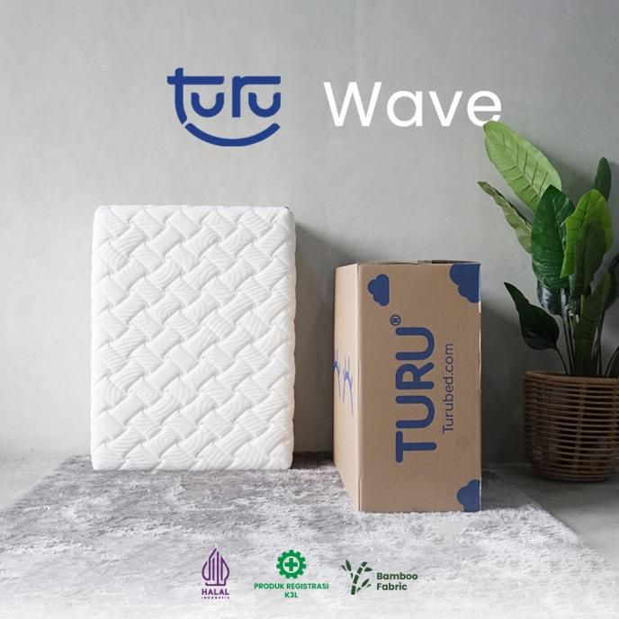 Kasur Lipat Lantai Trifold Premium TURU Wave Rebounded uk. 10x90x200