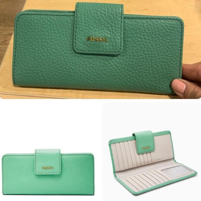 Fossil Madison Slim Wallet Spring Green/Dompet Fossil Madison Slim Kode 1265