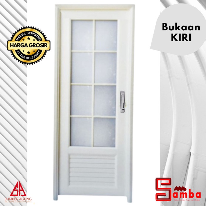 PINTU UPVC 70X198 EDEN JOICE / PINTU KAMAR MANDI UPVC