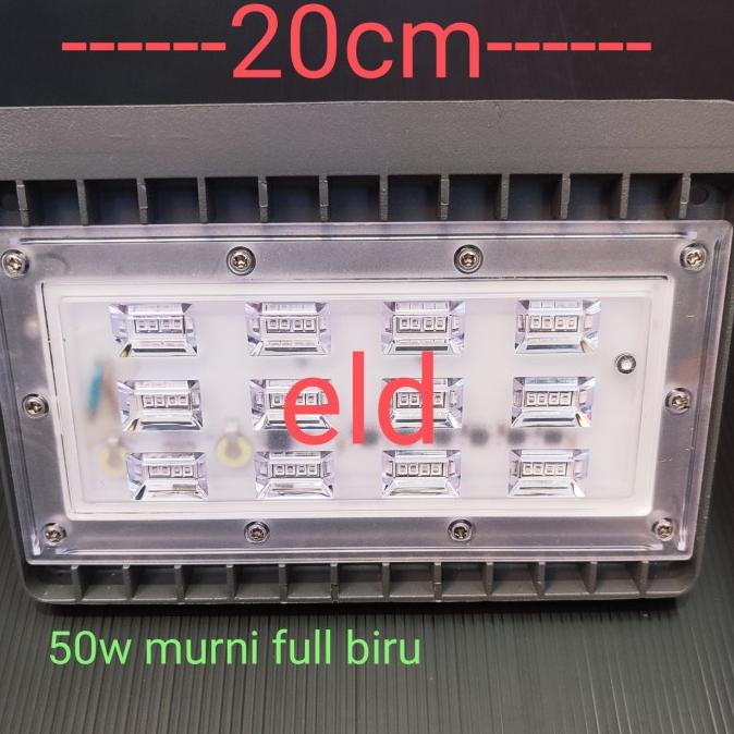 ,,,,,,,] KAP SOROT LAMPU TEMBAK LED FLOOD LIGHT BIRU BLUE OUTDOOR IKAN LAUT