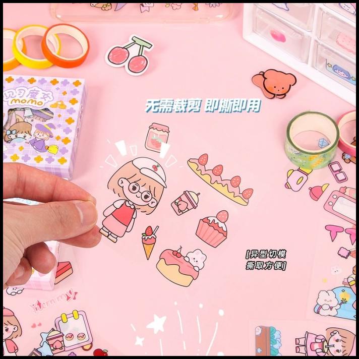 

BEST DEAL 100 LEMBAR STIKER MOMO SMALL PET TUMBLER STICKER VIRAL