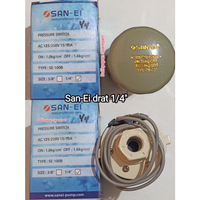`````````] Pressure Switch otomatis pompa air Shimizu Panasonic Wasser dll