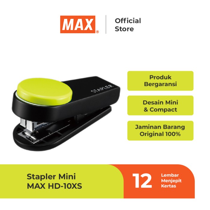 

Terbaru Max Stapler Hd-10Xs (Mini Stapler) Light Green Promo Terlaris