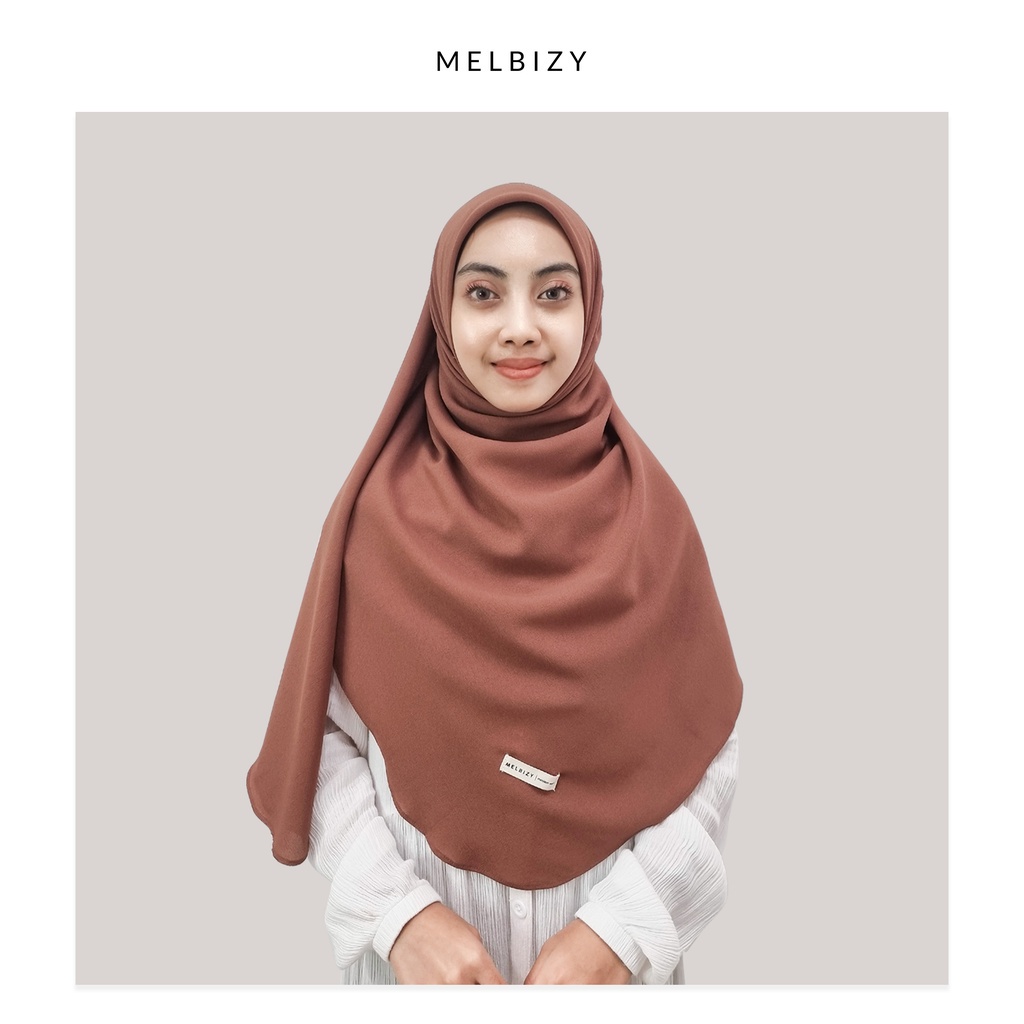 STYLISH HIJAB DAILY MELBIZY Alesha Shawl Oval Malaysian Square Hijab Syar'i Hijab Segiempat Jumbo