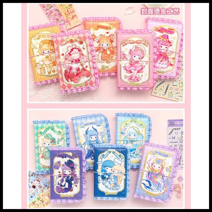 

GRATIS ONGKIR DIARY ZODIAC BOOK SET PREMIUM GIFT BOX STICKER BUKU PINSET LENGKAP !!!!