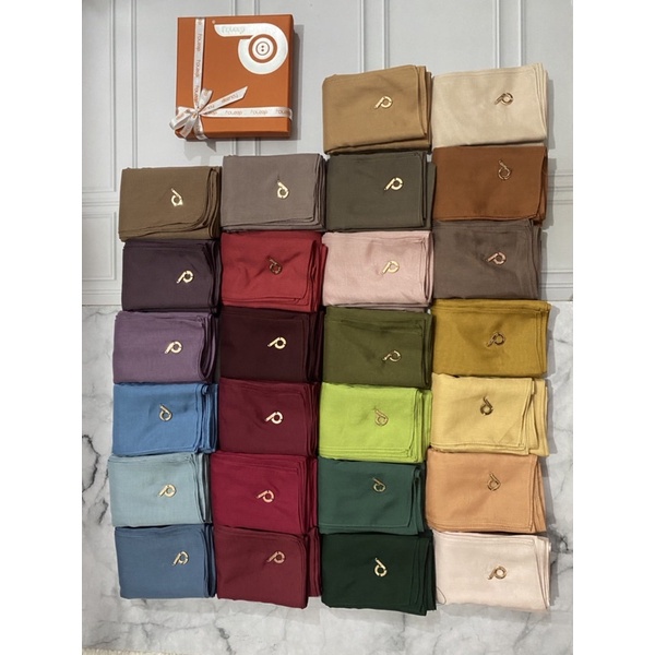 STYLISH HIJAB DAILY Hijab DEENAY POLOS original. DEENAY LIZA Merk pin d dan sparkle gold