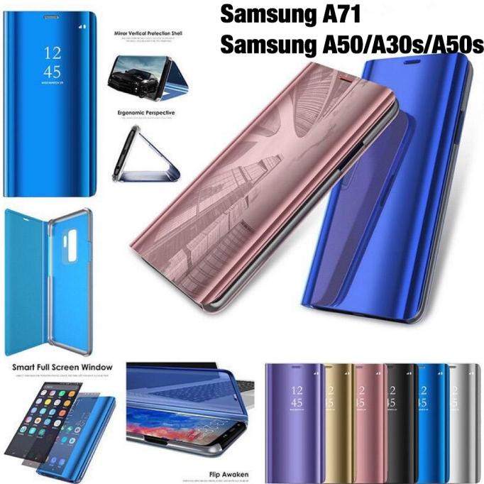 NEW PRODUCT  Flip cover case Samsung A71/A50/A30s/A50s autolock sview - PROMOOO