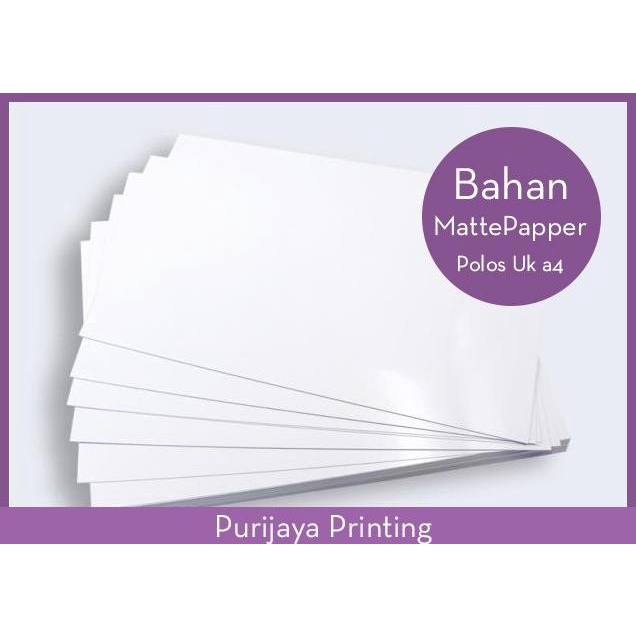 

Produk Terbaik] KERTAS MATTEPAPER 150GRAM POLOS A4+