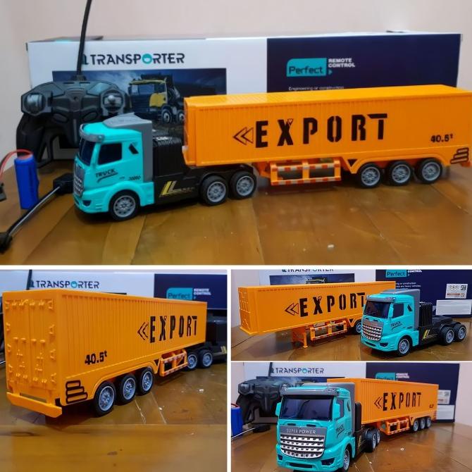 Mainan Mobil Remote Control - RC Truk Kontainer Truck Container Jumbo
