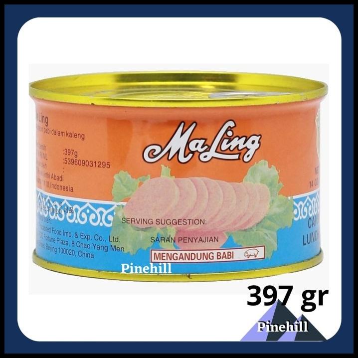 

TERMURAH MA LING PORK LUNCHEON MEAT / HAM BABI / TTS DAGING MALING KALENG 397GR !