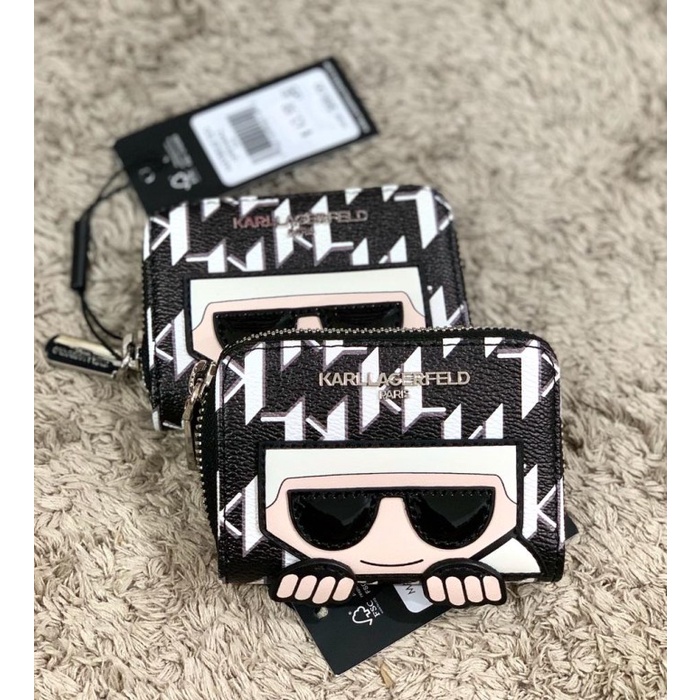 

DOMPET LAGERFELD KL CARD HOLDER SMALL WALLET BLACK