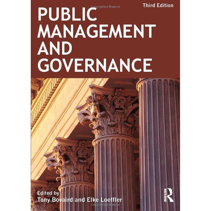 

Public Management and Governance Tony Bovaird; Elke L. Ffler