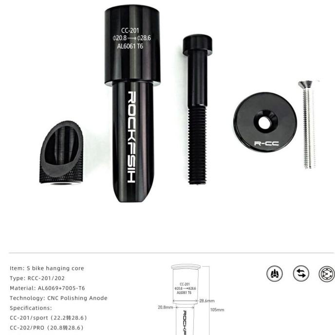 Stem Adaptor Adaptor Stem Sepeda Pushbike / Balancebike Best